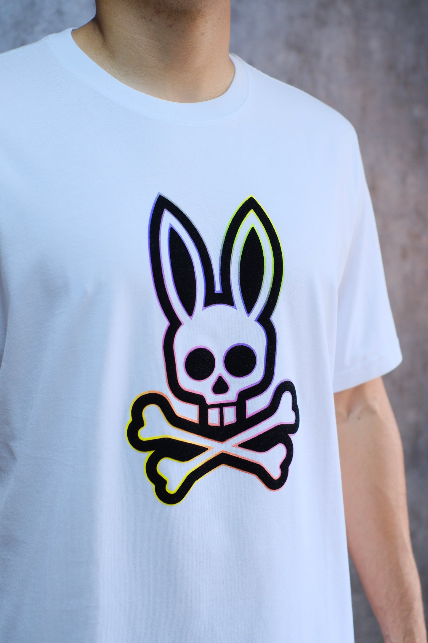 Camiseta PSY Blanca Logo Colores