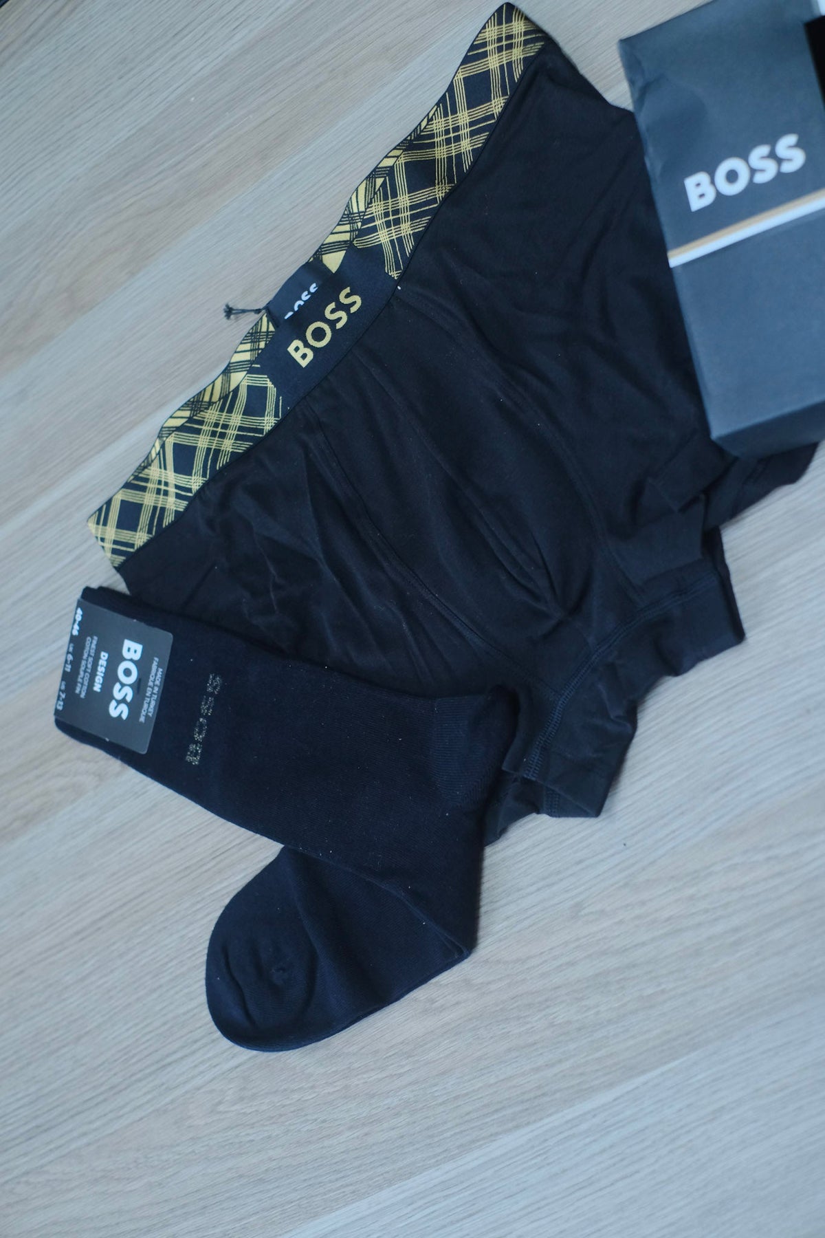 Set boxer y medias HUG Negros