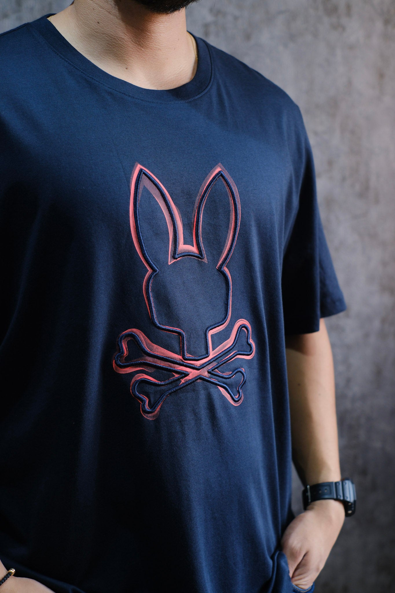 Camiseta PSY Azul Oscuro