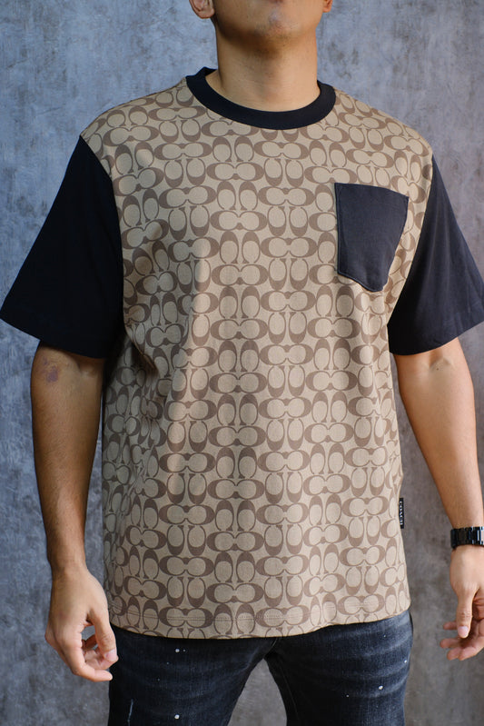 Camiseta COA Café Bolsillo Negro