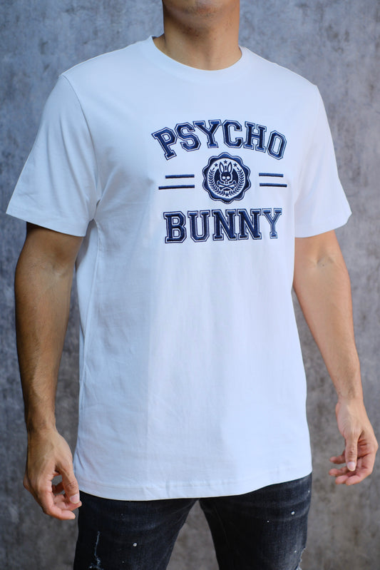 Camiseta PSY Blanca Logo Azul