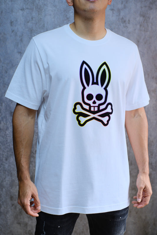 Camiseta PSY Blanca Logo Colores
