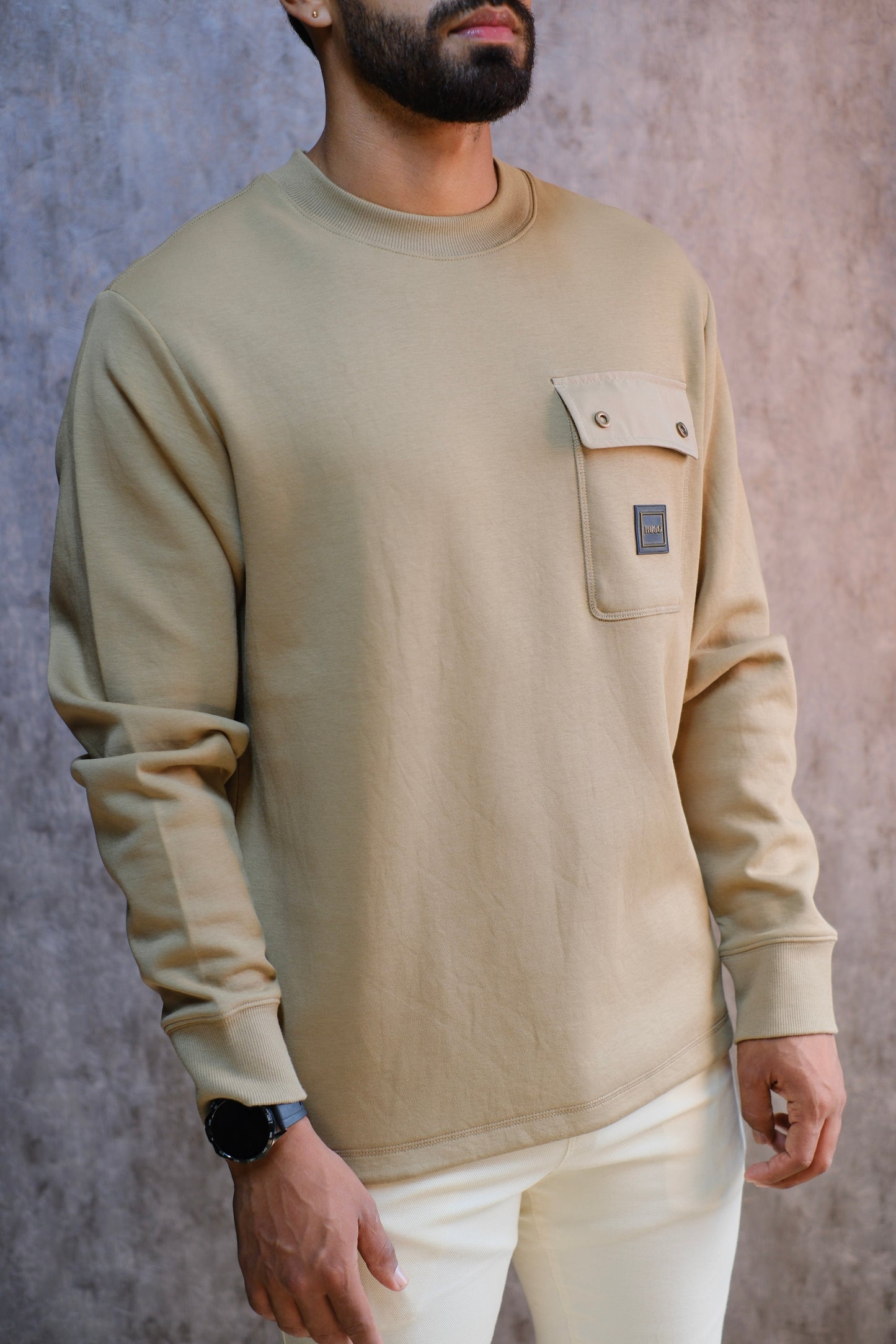 Buso HUG Beige Bolsillo