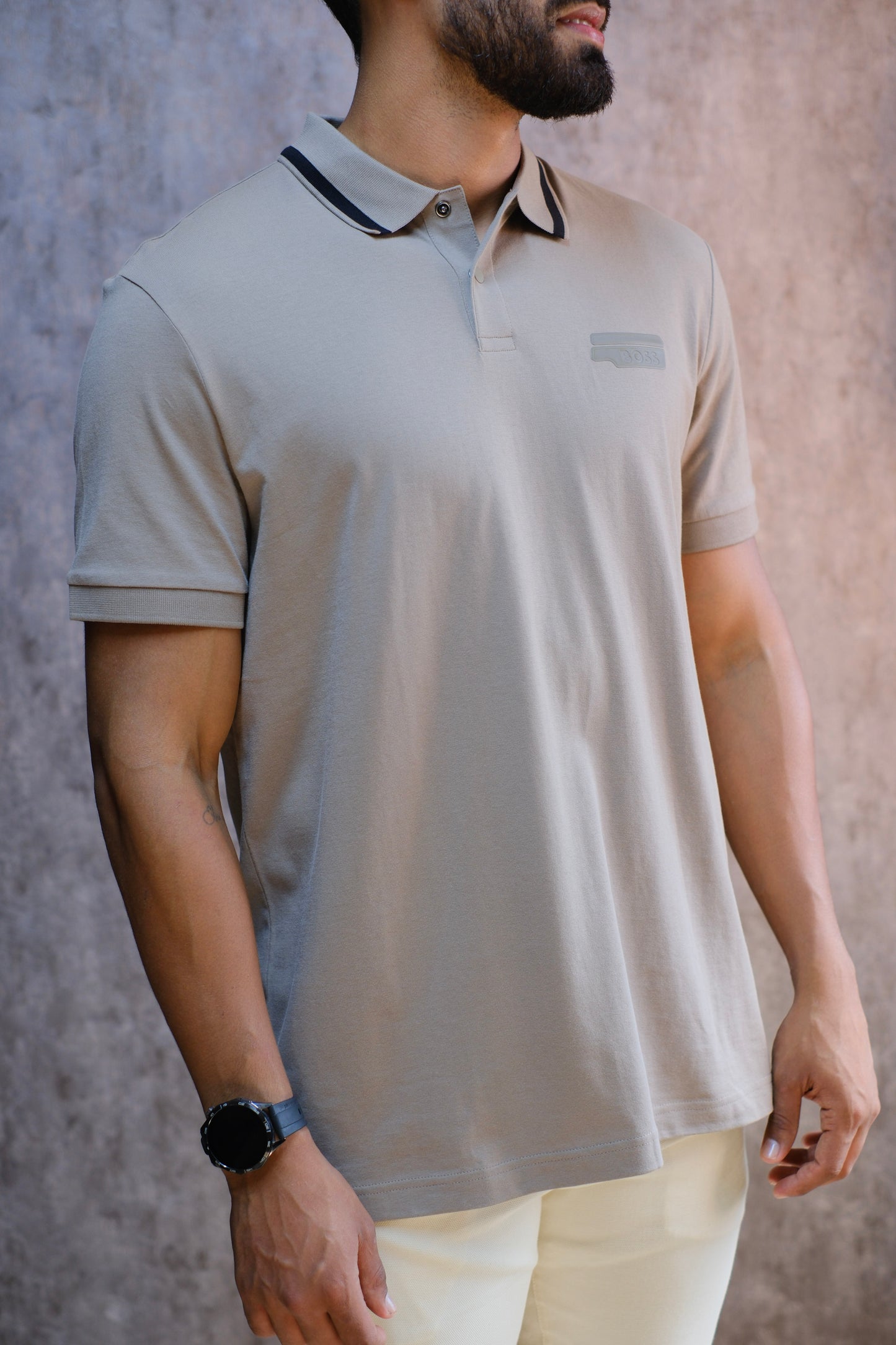 Polo HUG Beige Regular Fit