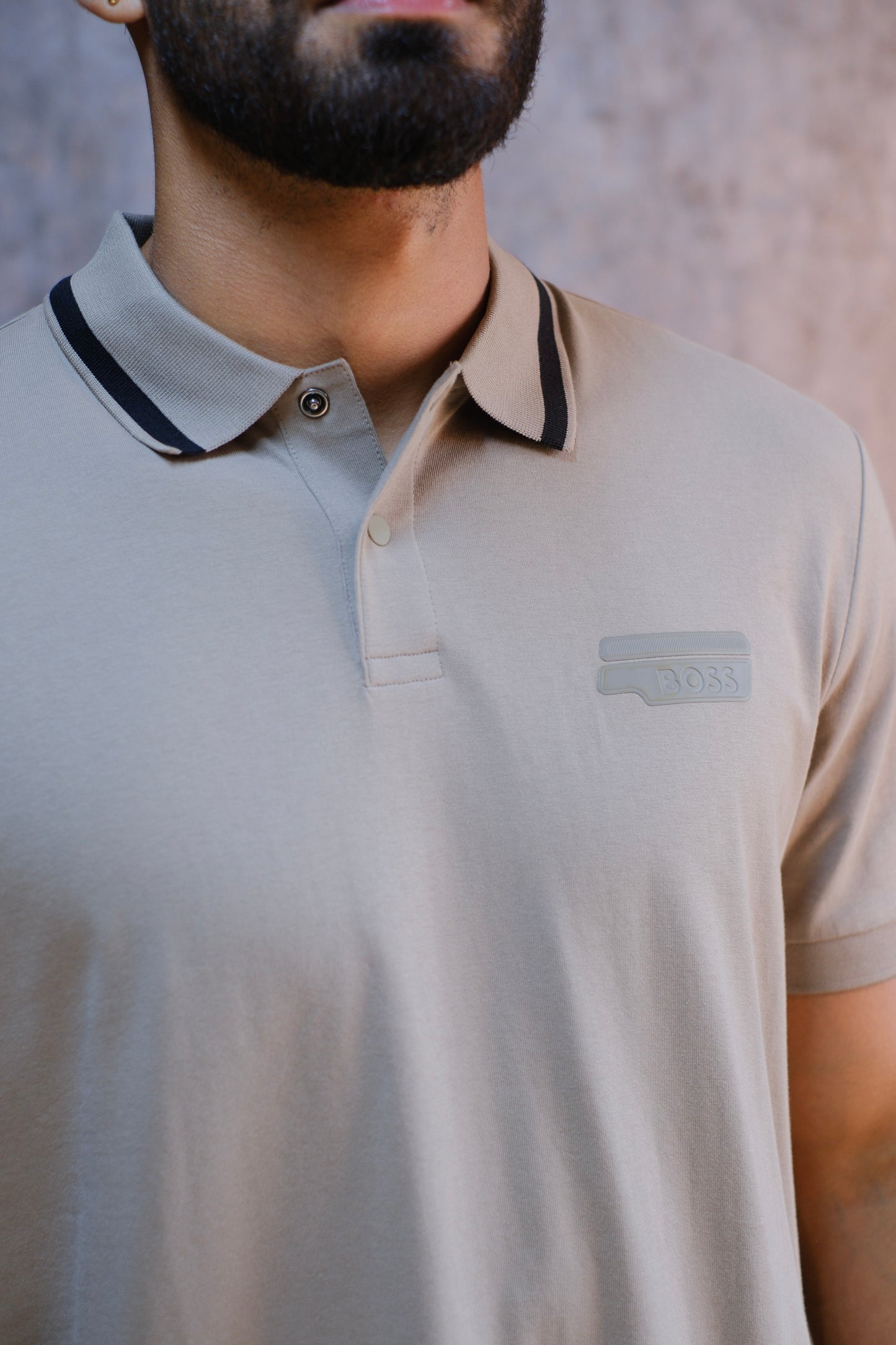Polo HUG Beige Regular Fit