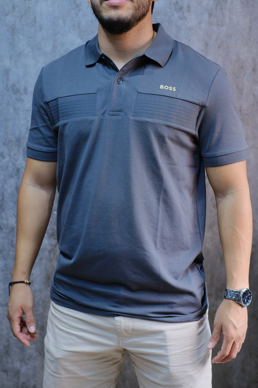 Polo HUG Gris Slim Fit