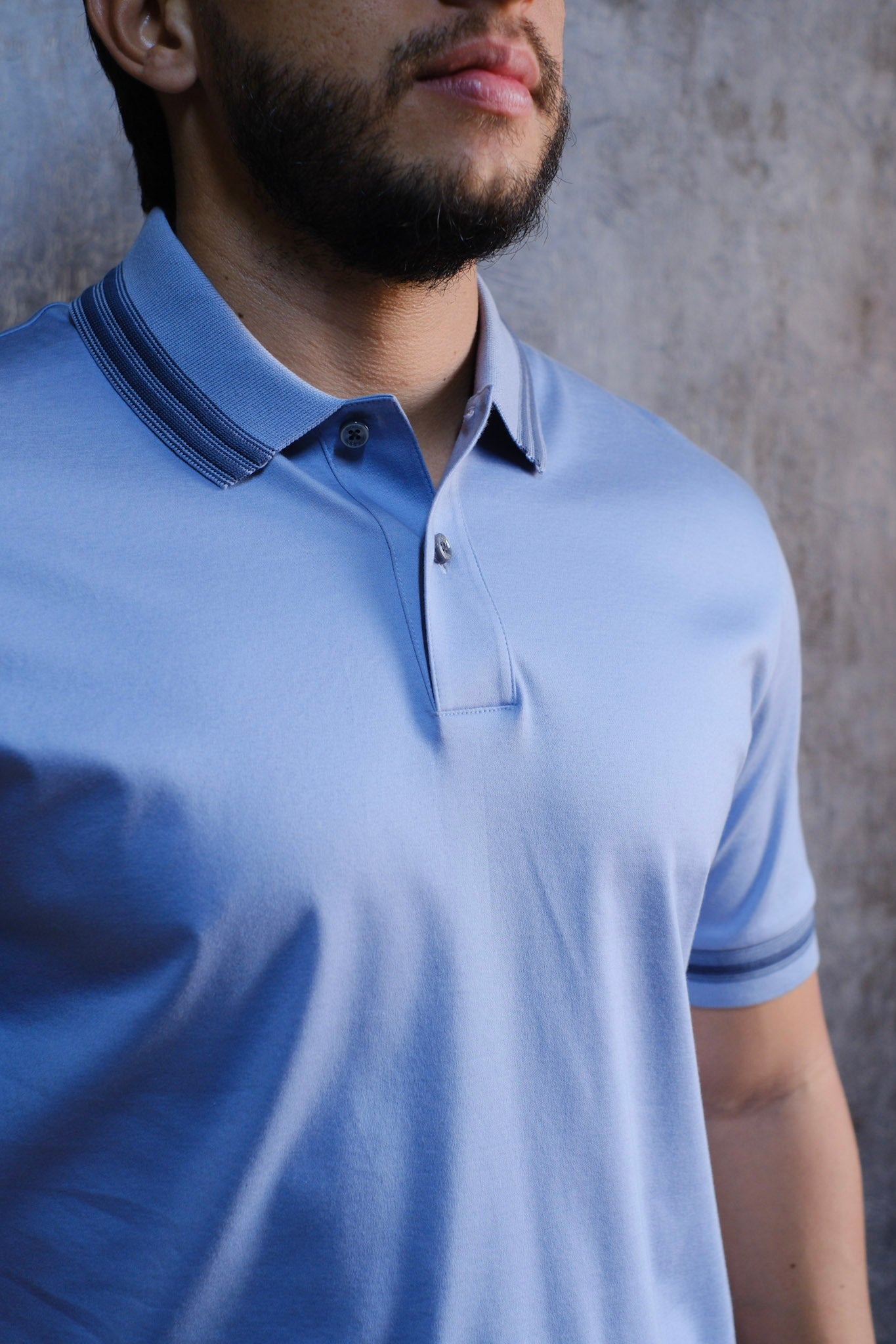 Polo HUG Azul Slim Fit 2026