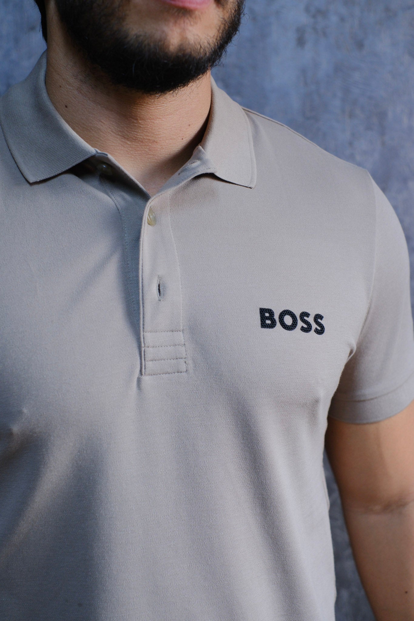 Polo HUG Beige Slim Fit 2026