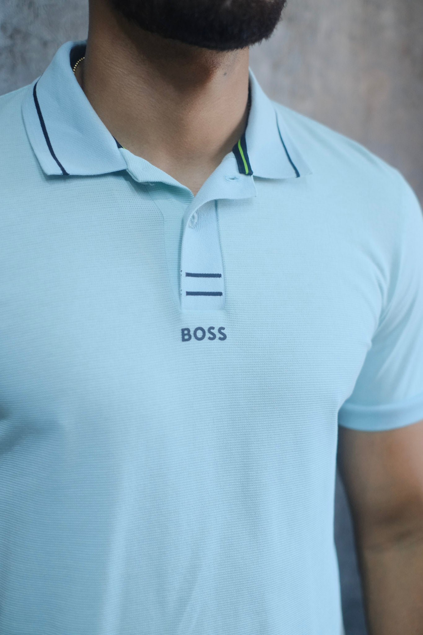 Polo HUG Verde Menta Slim Fit 2026