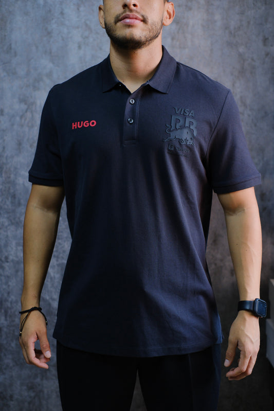 Polo HUG RB negra Regular Fit