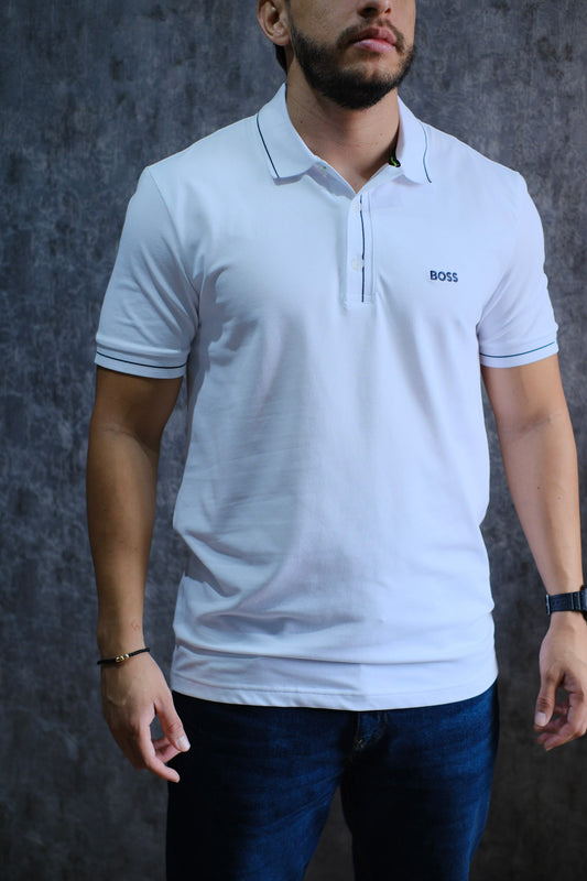 Polo HUG Blanca Slim Fit 2026