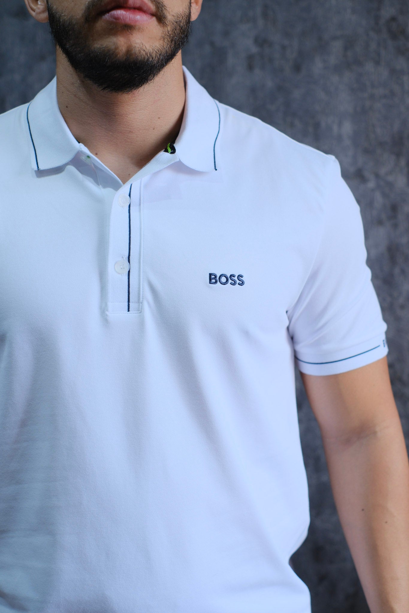 Polo HUG Blanca Slim Fit 2026